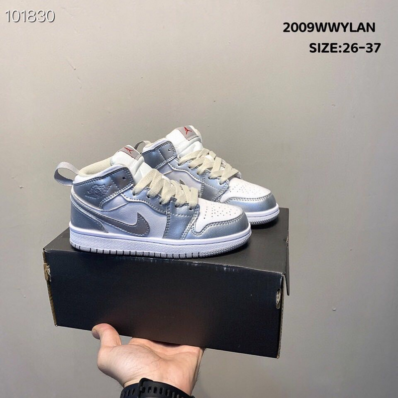 _Real head layer_ Nike Air Jordan Brand 1 AJ1 Jordan first high-end sports children_s shoes basketball shoes 26-37-20b19d57